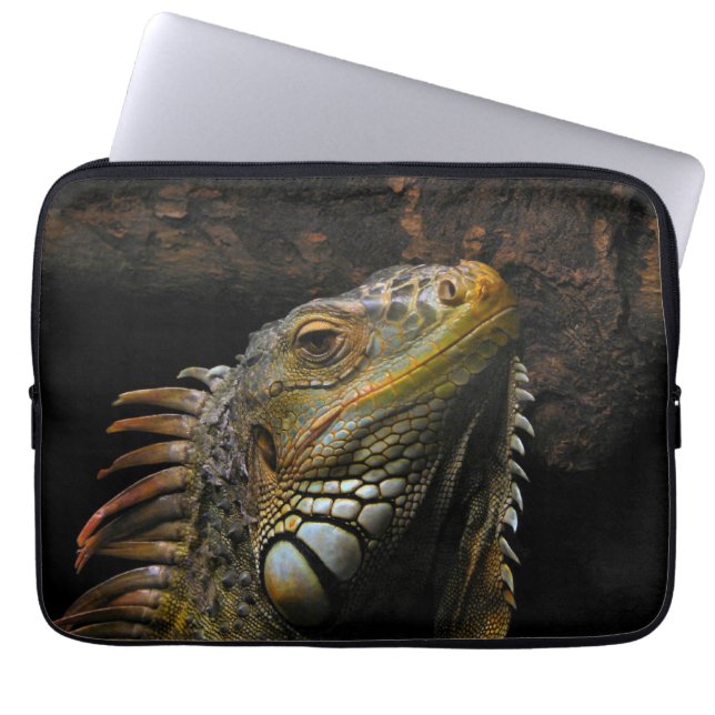 Protection Pour Ordinateur Portable Portrait d'un iguane (Devant)