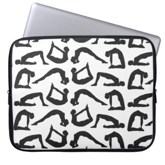 Protection Pour Ordinateur Portable Positions de yoga Silhouettes