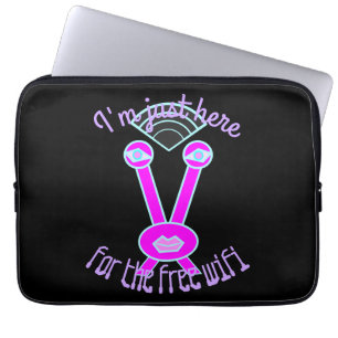 Protection Pour Ordinateur Portable Pour le Wifi Pink Space Alien Portable