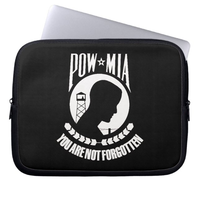 Protection Pour Ordinateur Portable POW MIA Portable Sleeve" (Devant)