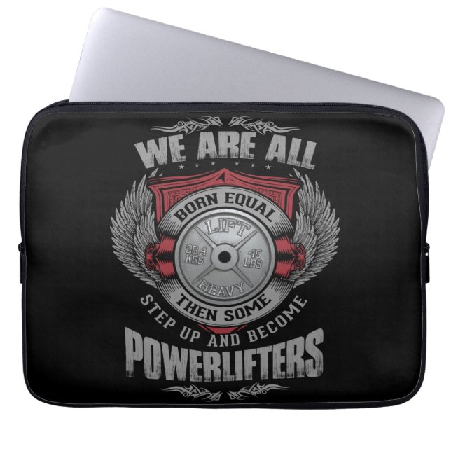Protection Pour Ordinateur Portable Powerlifting - STEP UP Barbell Plate - Gym (Devant)