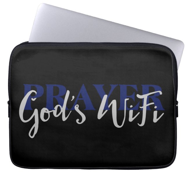 Protection Pour Ordinateur Portable PRIEZ le WiFi de Dieu (Devant)