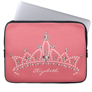 Protection Pour Ordinateur Portable Princesse Tiara Crown Laptop Sleeve (s'est levé)