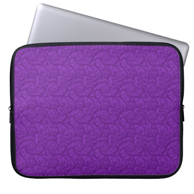 Protection Pour Ordinateur Portable Purple Paisley (Devant)