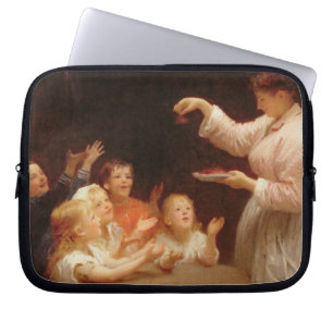 Protection Pour Ordinateur Portable "Qui parle d'abord ?" (huile sur la toile)