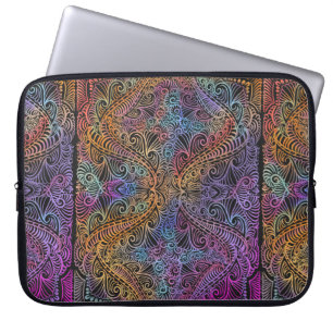 Protection Pour Ordinateur Portable Rainbow Kaleidoscope Mandala