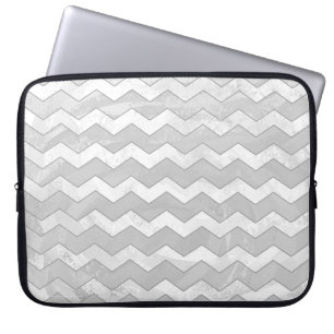 Protection Pour Ordinateur Portable Rainy Sky Grey Chevron Motif
