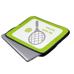 Protection Pour Ordinateur Portable Raquette de tennis et coutume de balle