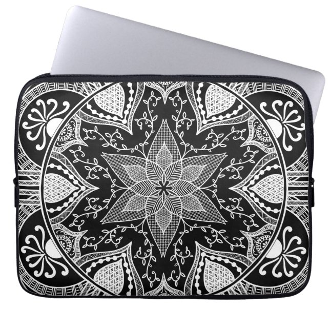 Protection Pour Ordinateur Portable Raven Mandala (Devant)