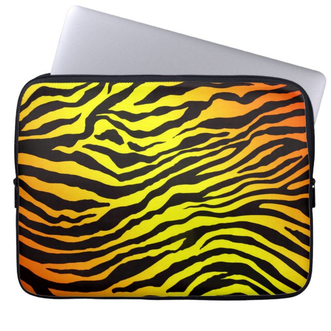 Protection Pour Ordinateur Portable Rayures de tigre (Devant)