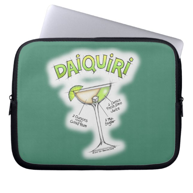 PROTECTION POUR ORDINATEUR PORTABLE RECETTE DE DAIQUIRI COCKTAIL ART (Devant)