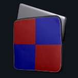 Protection Pour Ordinateur Portable Rectangles rouge foncé et bleu<br><div class="desc">Un motif à damiers audacieux composé de deux rectangles rouge foncé et de deux rectangles bleu foncé compose ce design numérique propre. Ça me rappelle les drapeaux cool,  l'héraldique et les couleurs que j'aime. numériquement créé une image. Copyright © 2011 Claire E. Skinner. Tous droits réservés.</div>