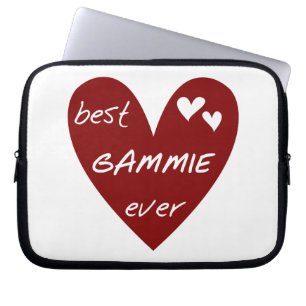 Protection Pour Ordinateur Portable Red Heart Best Gammie Ever Cadeaux