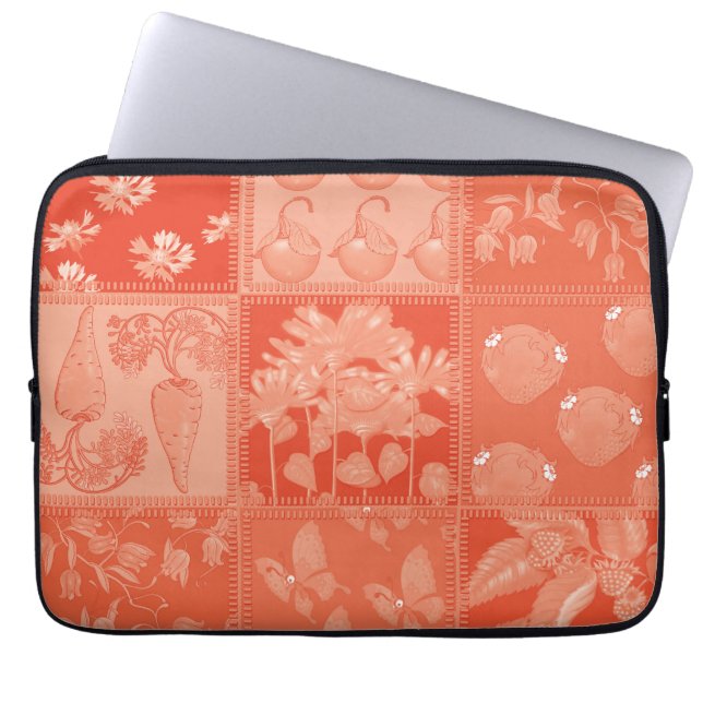Protection Pour Ordinateur Portable renard et papillon (Devant)