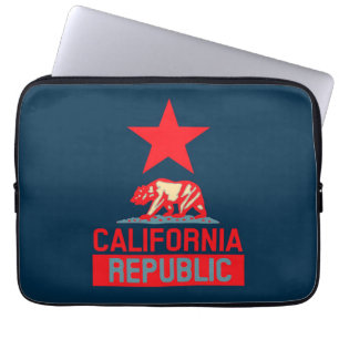 Protection Pour Ordinateur Portable République de Californie dans le style pop rétro