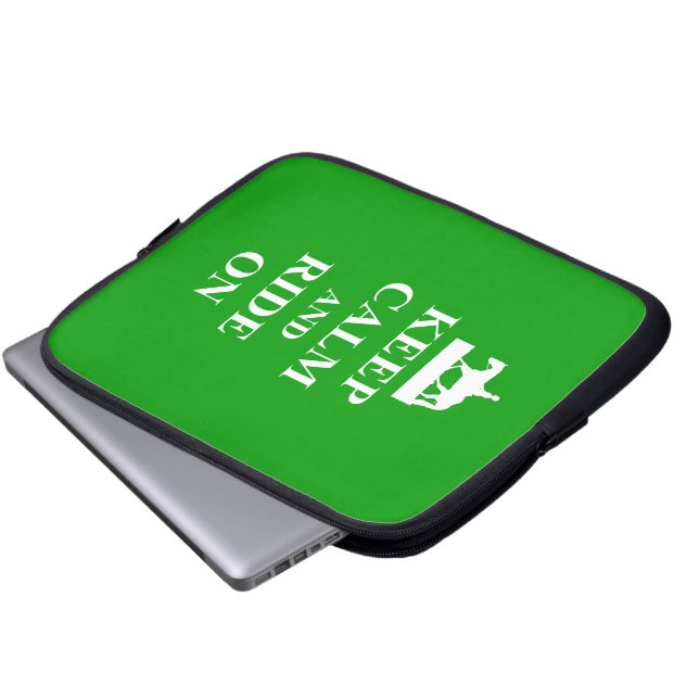 Protection Pour Ordinateur Portable Restez calme et montez (Devant bas)