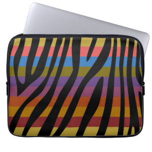 Protection Pour Ordinateur Portable Rétro motif 13 de rayure de zèbre de couleur