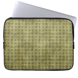 Protection Pour Ordinateur Portable Rétro motif vert grunge de diamant