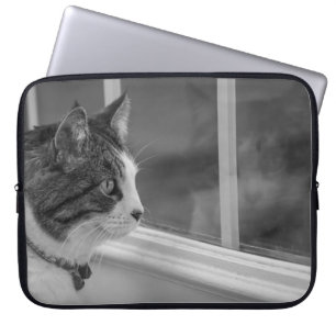 Protection Pour Ordinateur Portable Rêvant d'un temps plus chaud en nuances de gris