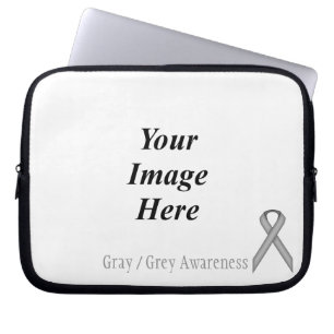 Protection Pour Ordinateur Portable Ribbon gris/gris standard par Kenneth Yoncich