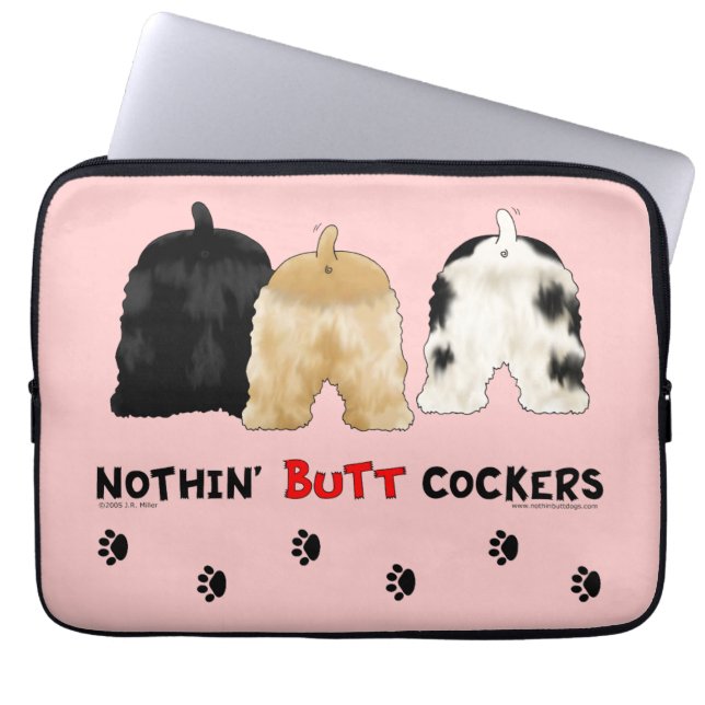Protection Pour Ordinateur Portable Rien n'aboutent des cockers (Devant)