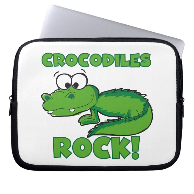 Protection Pour Ordinateur Portable Roche de crocodiles (Devant)