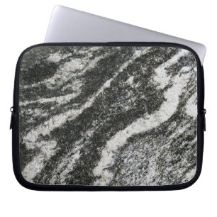 Protection Pour Ordinateur Portable Roche grise de géologie avec le motif diagonal de