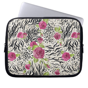 Protection Pour Ordinateur Portable Roses sur le motif animal