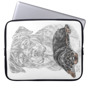 Protection Pour Ordinateur Portable Rottweiler Chien Art