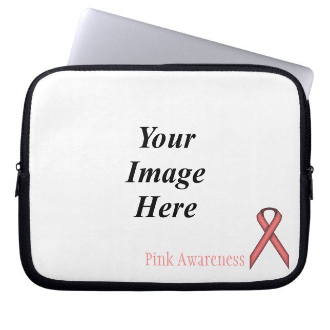 Protection Pour Ordinateur Portable Ruban rose standard par Kenneth Yoncich (Devant)