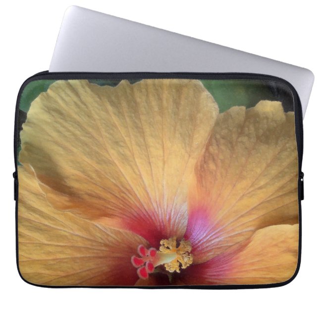 Protection Pour Ordinateur Portable Ruche orange de ketmie (Devant)