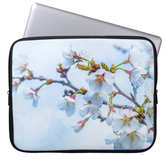 Protection Pour Ordinateur Portable Sakura - Fleur de cerisier japonaise (Devant)
