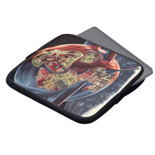 Protection Pour Ordinateur Portable Science-fiction vintage Astronaute Fusée Vaisseau