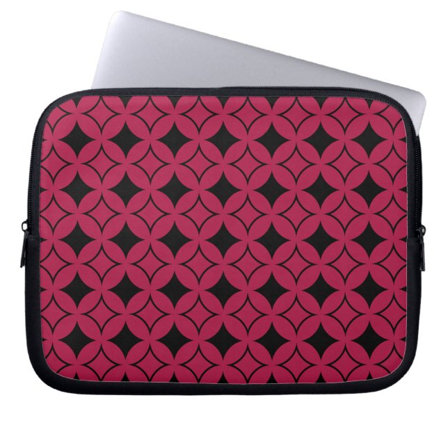 Protection Pour Ordinateur Portable Shippo rouge et noir (Devant)