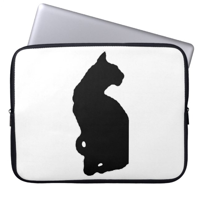 Protection Pour Ordinateur Portable silhouette américaine (Devant)