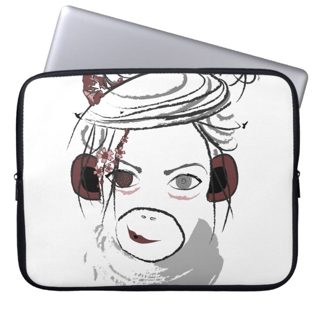 Protection Pour Ordinateur Portable singe. (Devant)