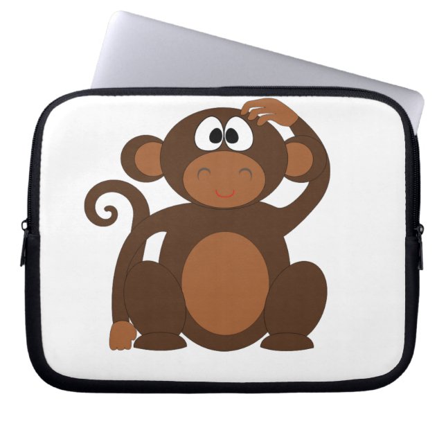 Protection Pour Ordinateur Portable Singe mignon (Devant)