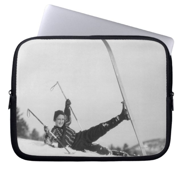 Protection Pour Ordinateur Portable Skieur 2 de femme (Devant)