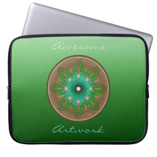 Protection Pour Ordinateur Portable Soleil vert