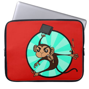 PROTECTION POUR ORDINATEUR PORTABLE SOMMEIL D'ORDINATEUR PORTABLE DE MONKEY FRUSTRÉ