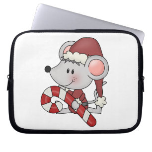Protection Pour Ordinateur Portable Souris de Noël avec du sucre de canne
