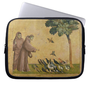 Protection Pour Ordinateur Portable St Francis d'Assisi prêchant aux oiseaux