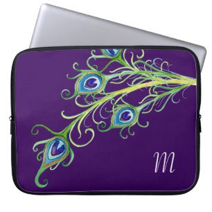 Protection Pour Ordinateur Portable Style Art Déco Nouveau Peacock Feathryl