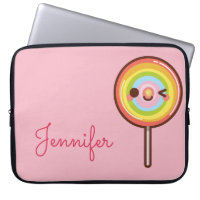 Super mignon kawaii arc-en-ciel lollipop monogramm