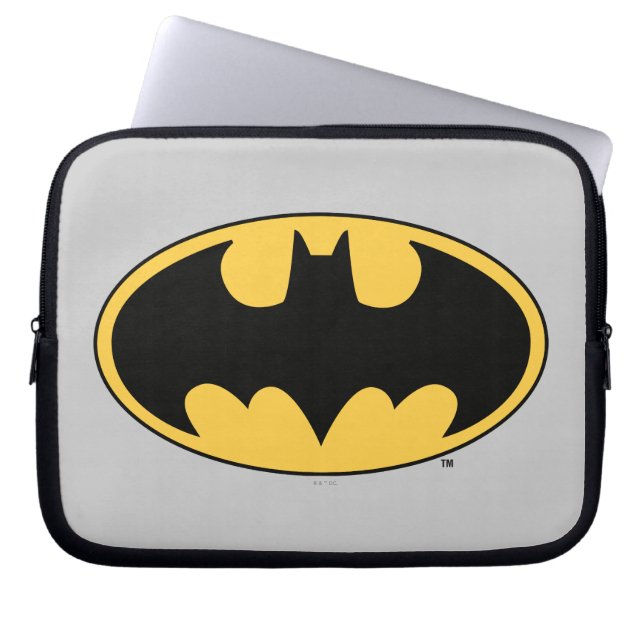 Protection Pour Ordinateur Portable Symbole Batman | Logo ovale (Devant)