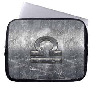 Protection Pour Ordinateur Portable Symbole zodiaque de la bibliothèque de style métal