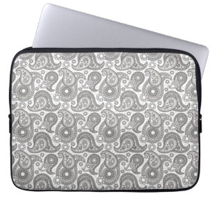 Protection Pour Ordinateur Portable Tangerine Black Paisley