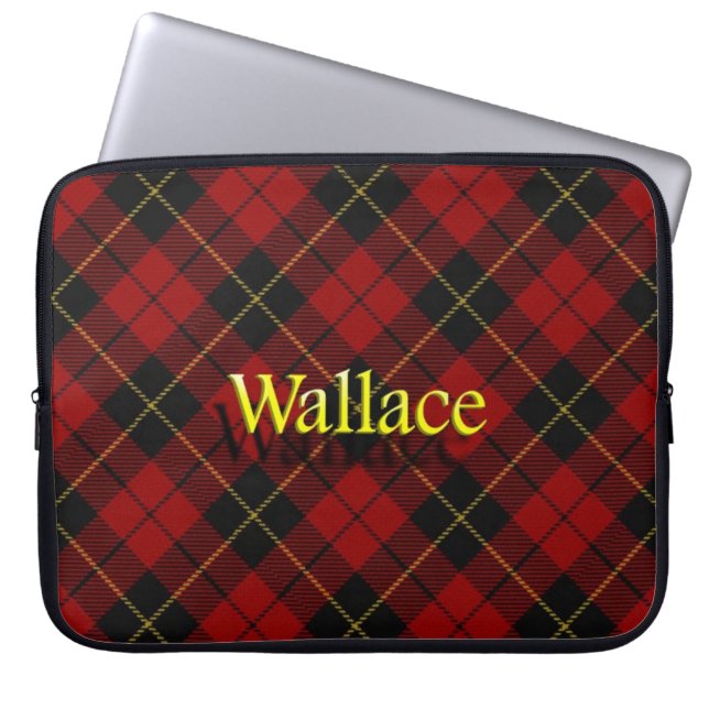 Protection Pour Ordinateur Portable Tartan Écossais Clan Wallace (Devant)
