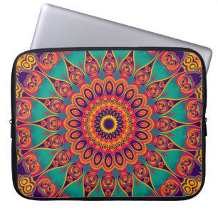 Protection Pour Ordinateur Portable Tattoo Kaleidoscope Fractal