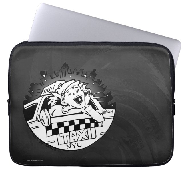 Protection Pour Ordinateur Portable Taxi fille (Devant)